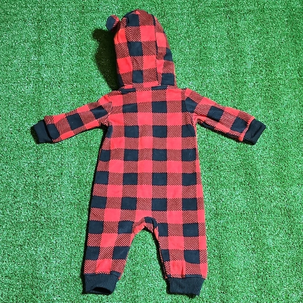Carter's Red and Black Plaid One Piece